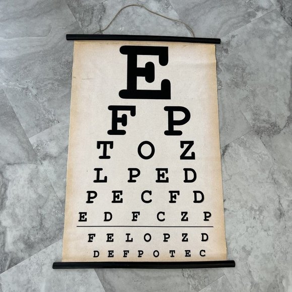 Eye Doctor Chart Chat Text Slang Wall Hanging‎ Mancave Bar Garage Sign - Picture 1 of 5
